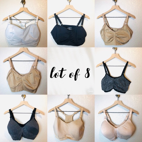 Other - Lot of 8 Nursing Bras - Plus Size 1X and 2X